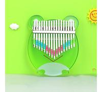 TRoki 17-Key Transparent Animal Cartoon Kalimba Thumb Piano - Gift Finger Piano with Unique Paint Job (Silver, 17 Keys)