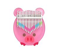 TRoki 17-Note Kalimba with Transparent Painted Animal Design - A Fun and Colorful Thumb Piano Gift
