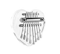 TRoki Clear Crystal Thumb Piano - Mini 8-Key Finger Instrument for Music Enthusiasts and Playing Enhancements