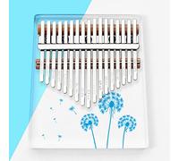 TRoki Colorful Transparent 17-Key Kalimba: Cartoon Pattern Finger Piano for Beginners (Black-Soul Eater1)