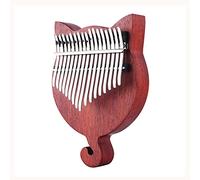TRoki Solid Wood Thumb Piano Finger Percussion Instrument with Scale Stickers and Tuning Hammer - 17 Key