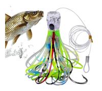 Troll Bait, Deep Sea Diver Troll Bait with Octopus Design, Realistic Sea Fishing, Swimming Bait for Trout, Kayak, Night Angler, Catfish, Bass, Fly Fishing, Father Enthusiasts, Crappie