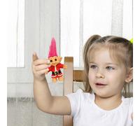 Troll Doll - 3.94 Inches PVC Classic Good Luck Troll Figurine With Colorful Hair | Retro Collectible Toy Doll | Cute Mini Trol Decoration For Desk, Gift & Kids Room