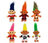 Troll Doll, Christmas Miniature Ugly Toys, Indian Ugly Dol l V Inyl T-roll Toy, Trol l Toys Vintage Lucky Trol-ls Do-ll Action Figures, Good Luck Dol ls, Adorable Shelf Figurines