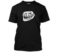 Troll Face Internet Meme Men's Unisex T-Shirt - Black X-Large