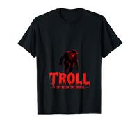 Troll I Live Below The Bridge Red Value Graphic T-Shirt