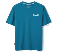 Troll Mountain Grid Tee Shirt: Petrol: S Size: S, Colour: Petrol
