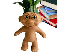 Troll Plant Pot,Weird Planter | Troll Decoration with Drainage Resin Artifact Decoration Craft for Indoor and Outdoor Plants Modgal