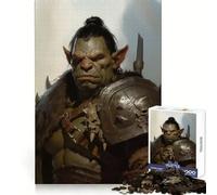 Troll Warrior Fantasy Art 1000-piece Puzzle for Adults Memory Skill Leisure Pleasure Clean Edges Seasonal Gift (50x75cm)