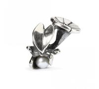 Trollbeads Bindweed of September TAGBE-00035 - Pearl / Sterling Silver