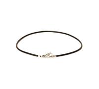 Trollbeads Black Leather Necklace TLENE-00003 - Distinctive - Size 45 cm