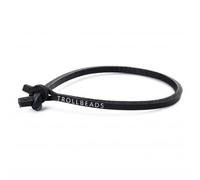 Trollbeads Black Single Leather Bracelet TLEBR-00056 - Polished