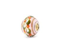 Trollbeads City Pattern Glass Charm Bead - Handcrafted Designer Bead for Charm Bracelets - Urban Inspired Collectable Jewellery Gift for Women