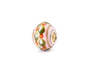 Trollbeads City Pattern Glass Charm Bead - Handcrafted Designer Bead for Charm Bracelets - Urban Inspired Collectable Jewellery Gift for Women