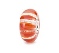 Trollbeads Clear Coral Stripe Bead