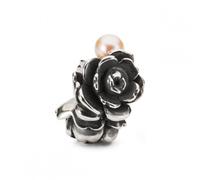 Trollbeads Compassion Rose TAGBE-00274 | Acotis - Pearl / Sterling Silver