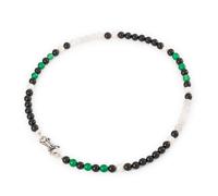 Trollbeads Dreams of Tranquility Necklace - Premium Finish | Acotis Diamonds - Size 45cm - Sterling Silver / Onyx / Freshwater Pearl