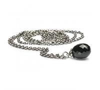 Trollbeads Fantasy Necklace With Black Onyx TAGFA-00001 - - Size 90cm - Sterling Silver / Stone