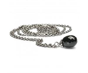 Trollbeads Fantasy Necklace With Black Onyx TAGFA-00001 - - Size 90cm - Sterling Silver / Stone