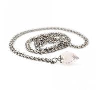 Trollbeads Silver Fantasy Necklace with Rose Quartz (70cm)