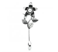 Trollbeads Floral Spacer TAGBE-00229 - Bold Statement | Acotis - Pearl / Sterling Silver