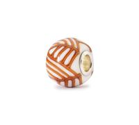Trollbeads Graphic Calm Glass Charm Bead - Handcrafted Designer Glass Bead for Charm Bracelets - Collectable Jewellery Gift for Women