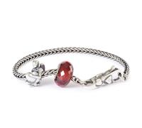 Trollbeads Guardian Angel Bracelet - Contemporary Appeal | - Size 24 cm - Length including lock - Sterling Silver / Glass