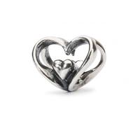 Trollbeads Heart to Heart Bead TAGBE-10202 - Bold Statement | - Sterling Silver