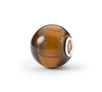 Trollbeads Jumbo Round Gemstone Bead (Yellow Tiger Eye)