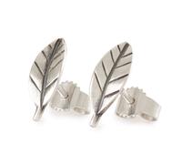 Trollbeads Leaf of Hope Stud Earrings TAGEA-00135 - Sterling Silver