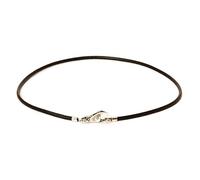 Trollbeads Black Leather Necklace TLENE-00003 - Distinctive - Size 40cm
