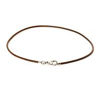 Trollbeads Leather Necklace, Brown, 42 cm / 16.5 inch