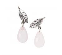 Trollbeads Leaves of Love Studs TAGEA-00121 - Refined Craftsmanship | - Stone/Silver