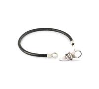 Trollbeads Lucky Knot Leather Bracelet | Trollbeads UK Jewellery - Size 22cm - Length including lock - Leather / Silver