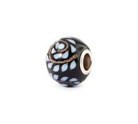 Trollbeads Midnight Pulse Glass Bead Charm | Elegant Handcrafted Glass Bead for Bracelets & Jewellery