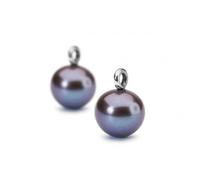 Trollbeads Peacock Pearl Round Drops TAGEA-00096 - Contemporary - Pearl / Sterling Silver