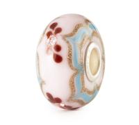 Trollbeads Petal Lace Glow Glass Bead TGLBE-00255 - Glass / Sterling Silver