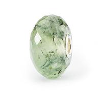 Trollbeads Prehnite with Toumalinated Quartz Bead