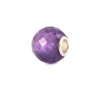 Trollbeads Round Amethyst Faceted Bead Charm - Genuine Gemstone