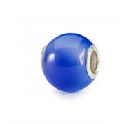 Trollbeads Round Blue Agate Bead TSTBE-00038 - Polished Quality | Acotis - Sterling Silver / Stone
