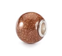 Trollbeads Round Brown Goldstone Bead