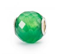 Trollbeads Round Green Onyx Facet Bead