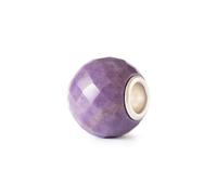 Trollbeads Round Purple Jade Facet Bead | Trollbeads UK Jewellery - Silver / Stone