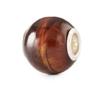 Trollbeads Round Red Tiger Eye Bead TSTBE-00044 - Classic Look | - Sterling Silver / Tiger's Eye
