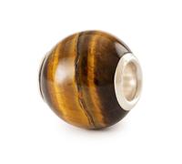 Trollbeads Round Yellow Tiger Eye Bead TSTBE-00042 - Premium Finish | - Stone