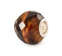 Trollbeads Round Yellow Tiger Eye Facet Bead TSTBE-00041 - Stone