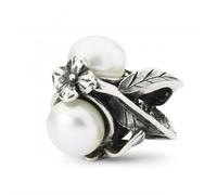 Trollbeads Serene Beauty Bead TAGBE-00287 - Sterling Silver / Pearl