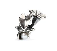Trollbeads Bindweed of September TAGBE-00035 - Pearl / Sterling Silver