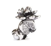 Trollbeads Water Lilies of July TAGBE-00033 - Pearl / Sterling Silver