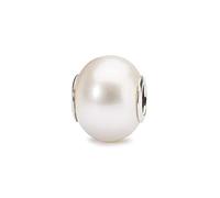 Trollbeads Silver 925 Bead White Pearl